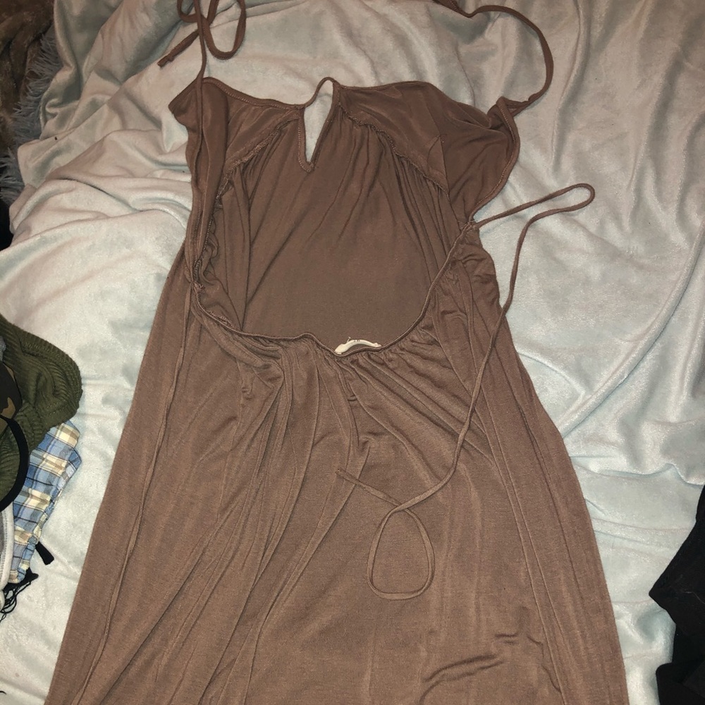 Halter top Maxi dress with slits on side